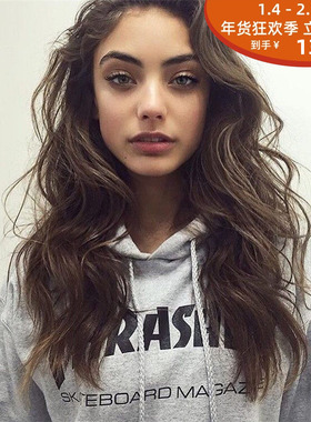 THRASHER 字母灰色连帽卫衣 HOODIE滑板经典款王一博同款加绒帽衫