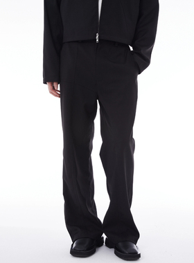 EGO FETCH 裤脚拉链长裤 ZIP TROUSERS 24SS 微喇垂感西裤休闲裤