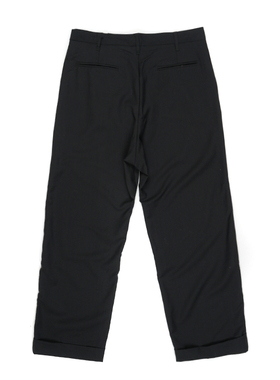 CELL AGING 直筒卷边九分西裤 CURLED CROPPED PANTS