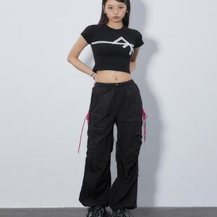 REVEAL 撞色抽绳伞兵裤 DRAWSTRING PARATROOPER PANTS 女款长裤