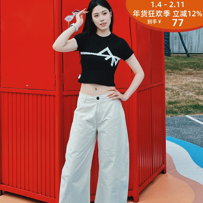 CELLAGING立体剪裁弯刀裤