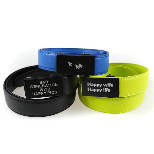 FMACM 标语设计LOGO腰带扣头皮带铁皮扣休闲百搭潮流街头