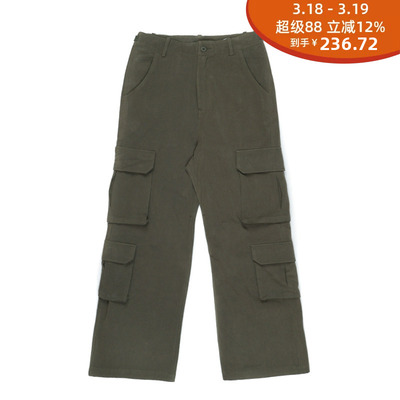 CELLAGING四袋工装阔腿裤