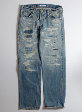 FDMTL  CS123磨毛牛仔裤 CLASSIC STRAIGHT DENIM CS123