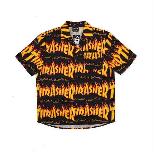 THRASHER纽扣衬衫时尚街头