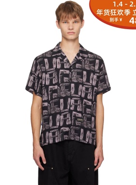 DEVA STATES 黑蓝石头满印短袖衬衫 DEVÁ STATES SHIRT FORCE