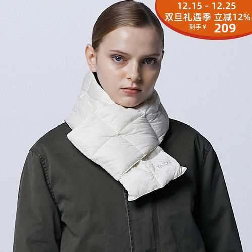 羽绒围巾TAION秋冬款百搭