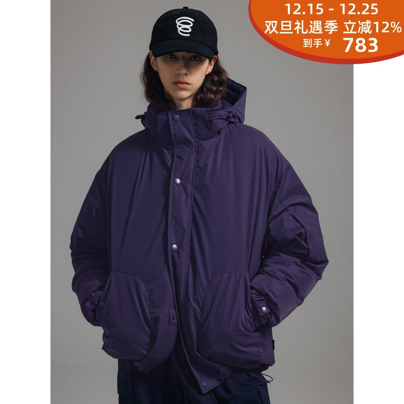 BOHRHOO白鸭绒连帽羽绒服