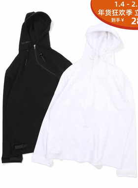 现货 潮玩艺 SEVER  SIDEZIP HOODIE  时尚拉链连帽卫衣帽衫