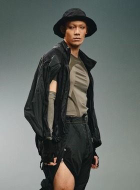 HAMCUS 24SS 拼接夹克 VM00724-1 宽松工装