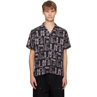 DEVA STATES 黑蓝石头满印短袖衬衫 DEVÁ STATES SHIRT FORCE