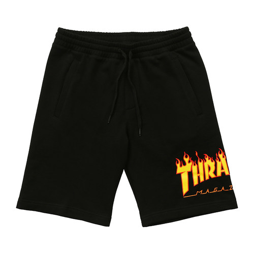 thrasher火焰logo印花休闲短裤