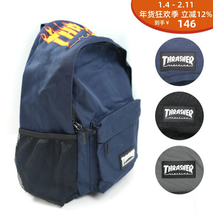 THRASHER 顶面火焰标大兜双肩包 FLAME PRINT BACKPACK
