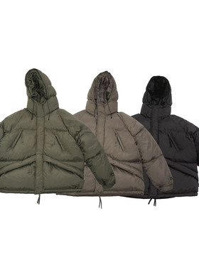 RADIUM 秋冬日系机能N3B山系工装连帽三防冲锋棉衣新雪丽3M外套男