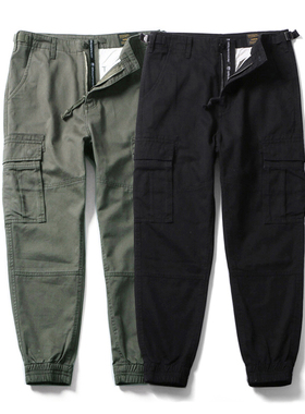 RADIUM日系工装裤收脚束脚裤小脚裤男装jogger pants多口袋工装裤