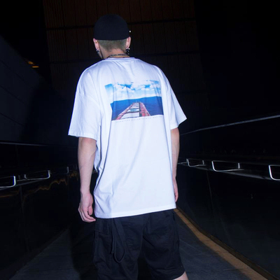 RADIUMT恤韩国港风落肩宽松