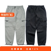 RADIUM秋冬韩版 男 针织运动抽绳卫裤 日系潮牌机能多口袋工装 束脚裤