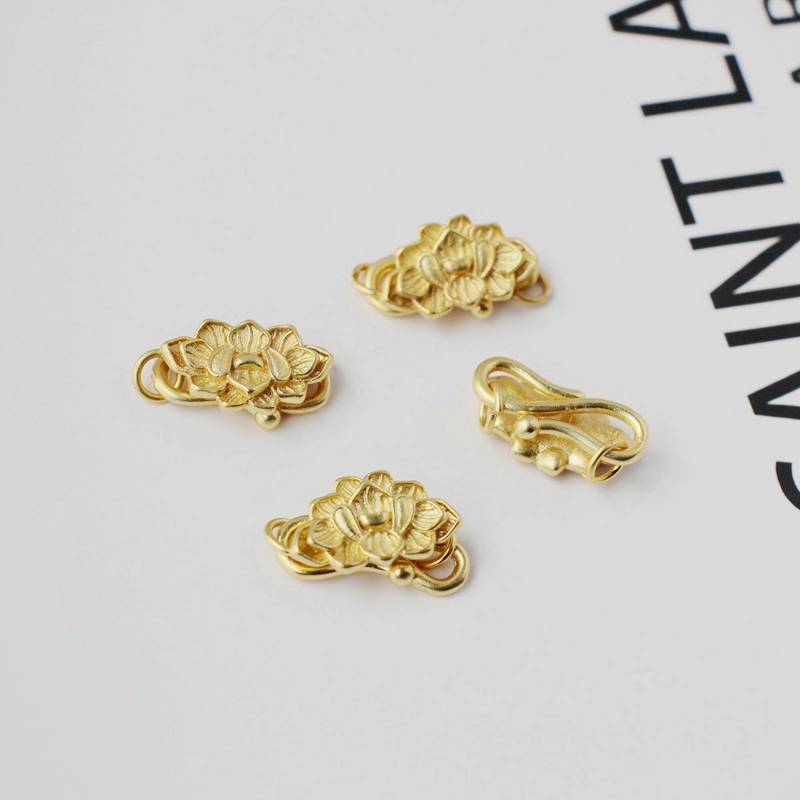 古法沙金链接扣S扣珍珠手链项链