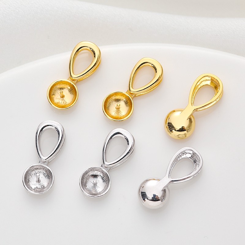 临兰925银镀黄金白金吊坠孔托