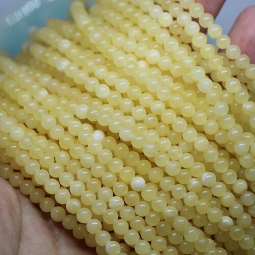 diy天然新疆蜜蜡圆珠耳环黄玉