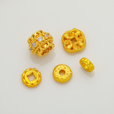 古法包金镀金编织滴油盘缠隔片