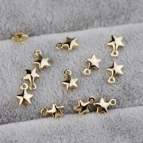 铜镀14k实心5mm手链耳饰制作挂饰