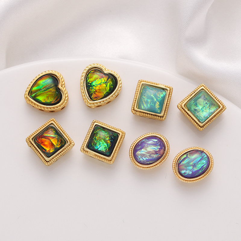 古法包金镀金色保色滴胶仿宝石镂空配饰diy手工串珠手链配饰材料,饰品/流行首饰/时尚饰品新,其他DIY饰品配件,淘宝优惠券,粉丝福利购,淘宝优惠卷