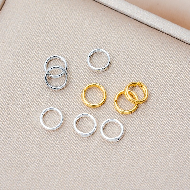 18K包金镀白金镀白银双层开口圈