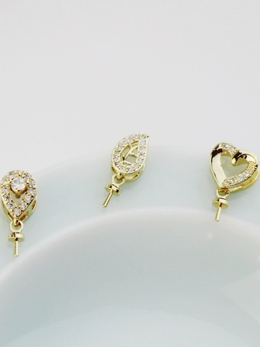 Подвеска с цирконом в форме капли из жемчуга, аксессуары, 14 карат, золотой цвет, микроинкрустация, DIY