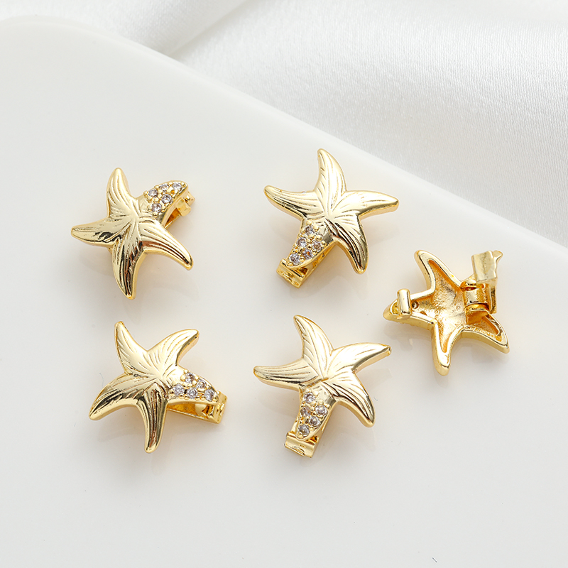 临兰项链毛衣链束口扣包金镀金