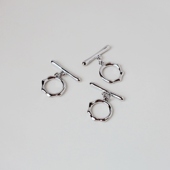 保色包金电镀白金OT扣13mm自制diy珍珠玛瑙水晶手链项链链接扣子