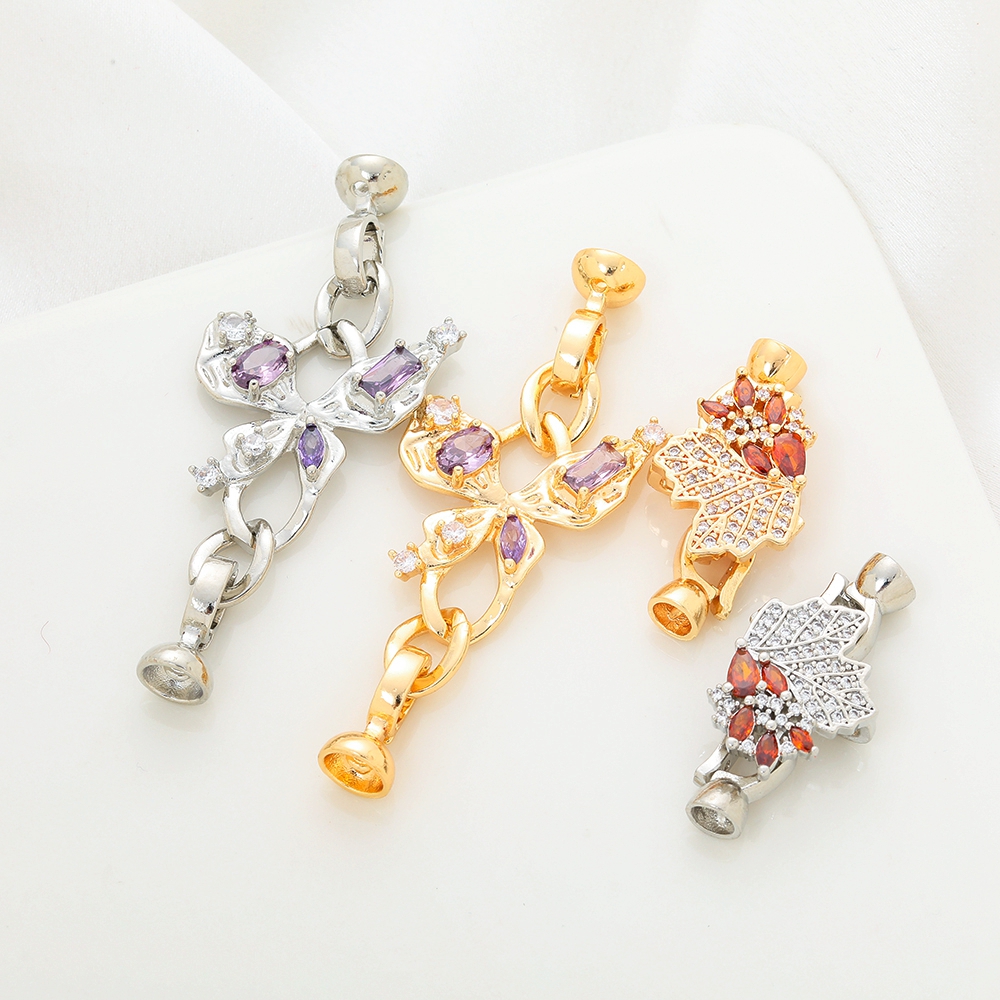 临兰珍珠项链扣头包金镀金保色