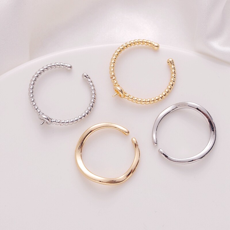 临兰铜包金镀金保色戒指空托