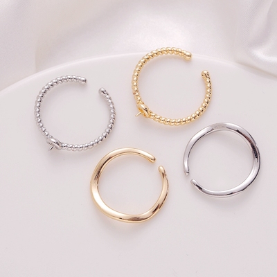 临兰铜包金镀金保色戒指空托