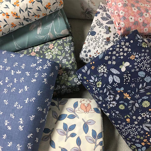 100%纯棉活性印花被套四件套单人