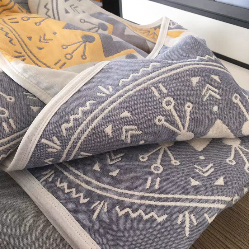 여름 쿨 상품 면 5겹 거즈 타올 퀼트 싱글 여름 타올 커버 담요 여름 쿨 퀼트 소파 낮잠 담요