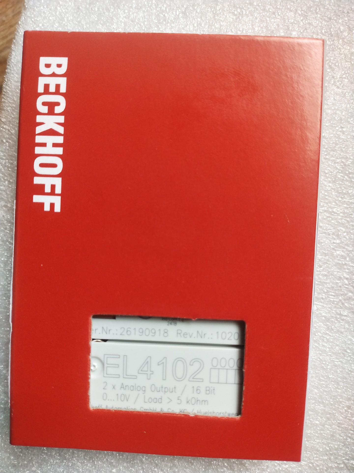 议价....询价EL4102  ECKHOFF倍福模块 全新原装正品！实物拍议价