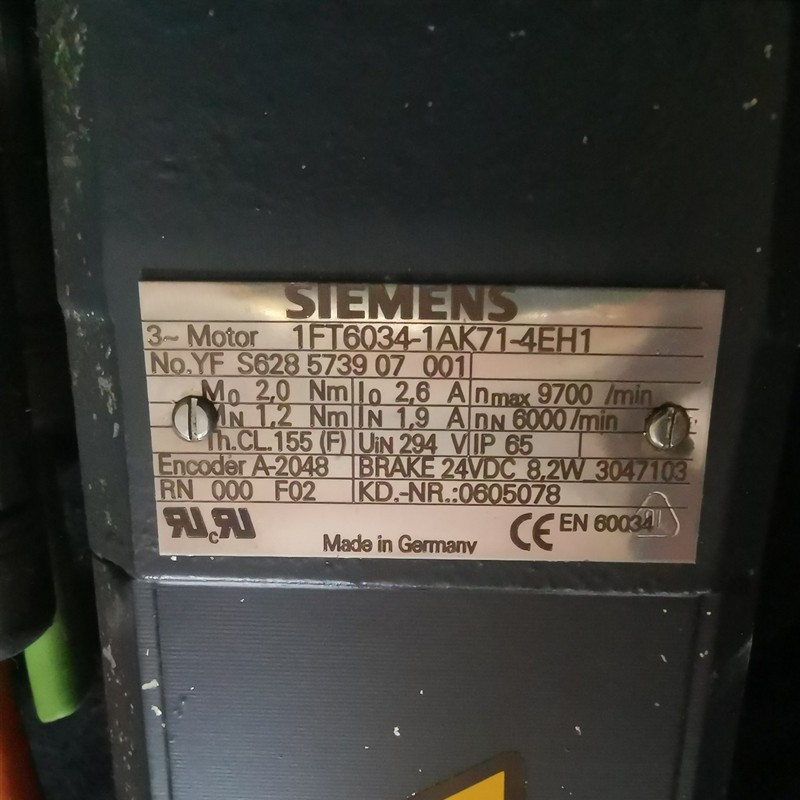 议价 交流伺服电机马达1FT6034-1AK7