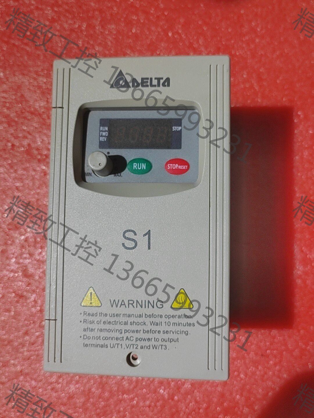 议价产品:台达s1变频器 vfd004s21a 原装拆机,已上电测试功