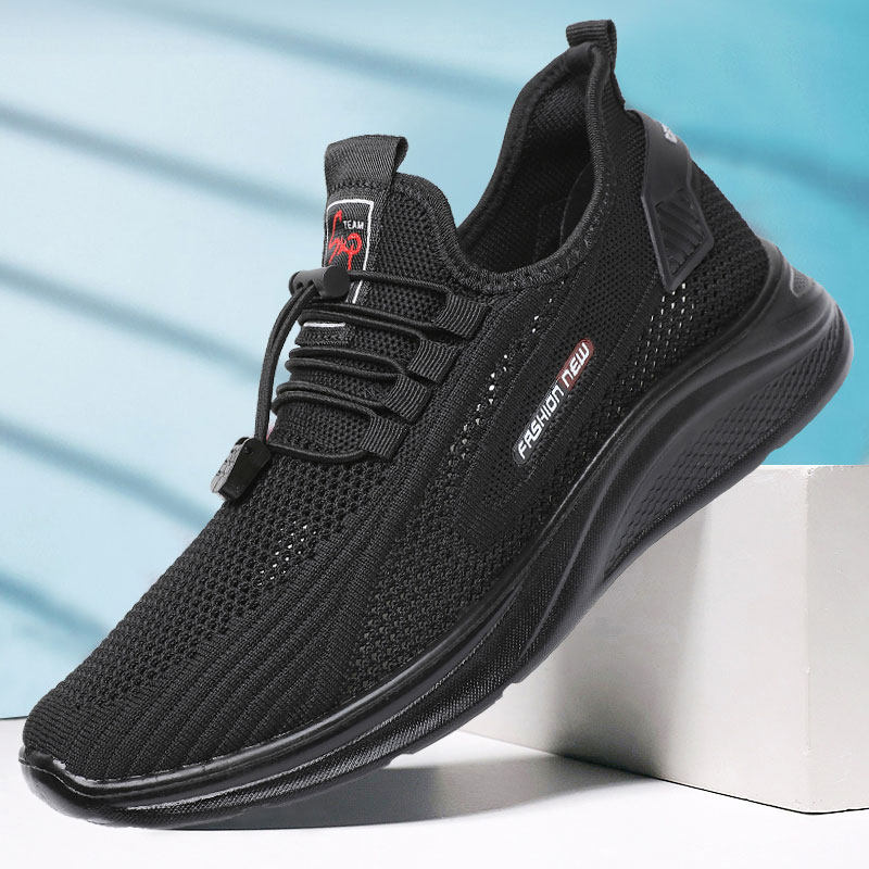 夏季老北京布鞋男网鞋透气爸爸鞋镂空软底网鞋老年人春秋健步鞋