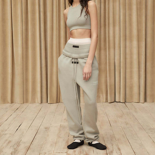 宁波高端Essentials FOG加绒束脚卫裤休闲裤男女同款春秋抓绒23SS