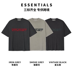 宁波原厂essentials短袖圆领fogt恤男夏季纯棉美式高街宽松26新款