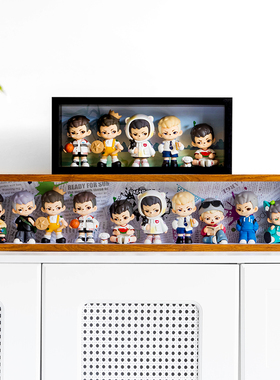 年少时光展示rayan收藏展示柜玻璃抽拉摆件盒子盲盒收纳展示相框