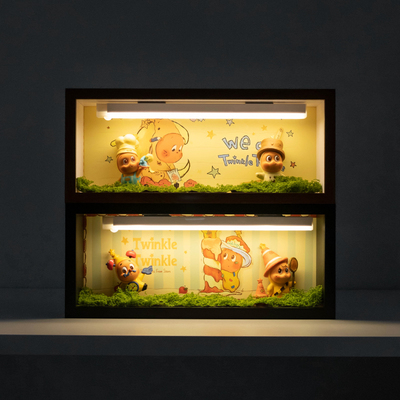 科扬MDF框真玻璃可抽拉造景