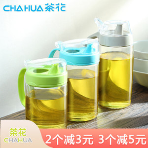 6.9元包邮 茶花 厨房玻璃防漏油壶 450ml