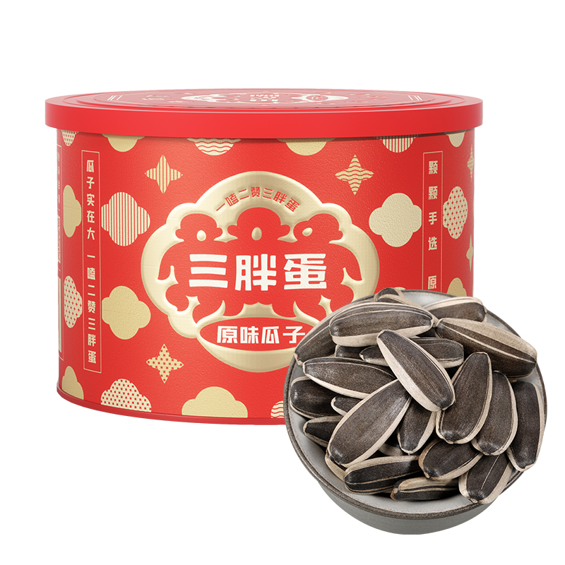 【天貓U先】三胖蛋食品店原味瓜子180g紅罐裝零食炒貨休閑葵花籽在類目 零食/堅果/特產, 山核桃/堅果/炒貨, 瓜子中 - 來自Buy2taobao.com提供專業的淘寶代購服務