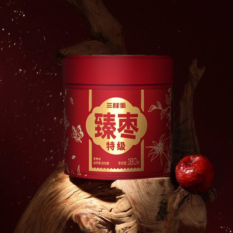 【好物体验专享】三胖蛋臻枣180g罐装新疆大枣