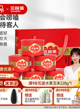 180gx4罐装原香味葵瓜子春节送礼盒品三胖蛋旗舰店内蒙特产零食