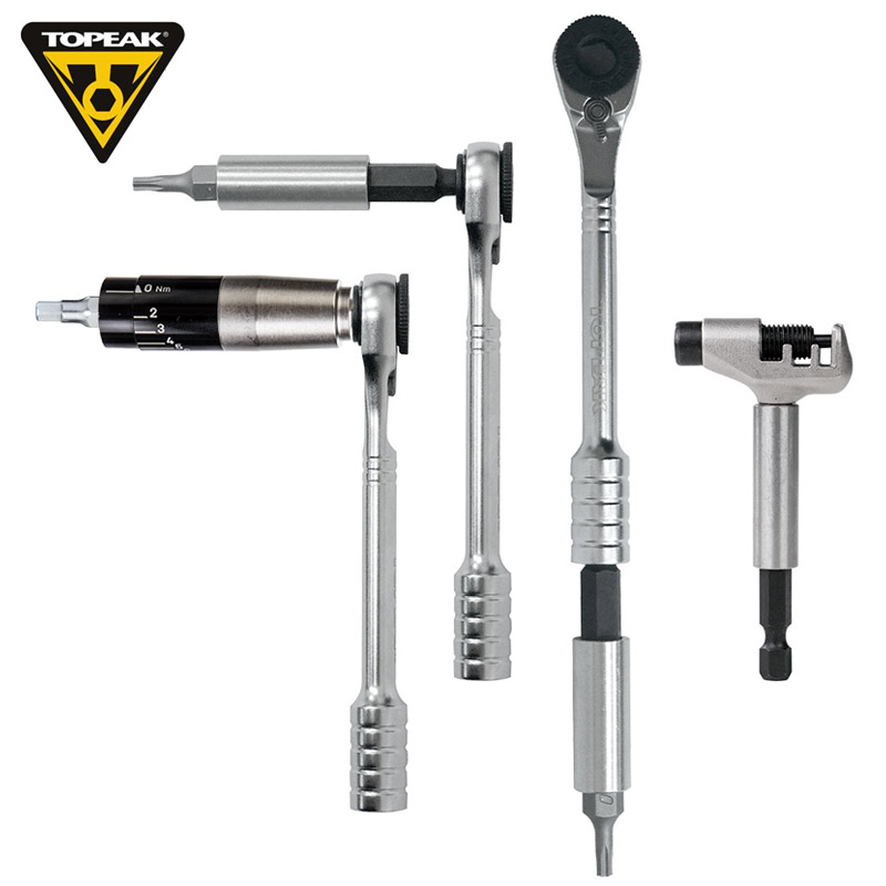 TOPEAK 미니 래칫 렌치 + 토크 소켓 - 12단 체인 브레이커 TT2580 자전거 공구 수리 키트