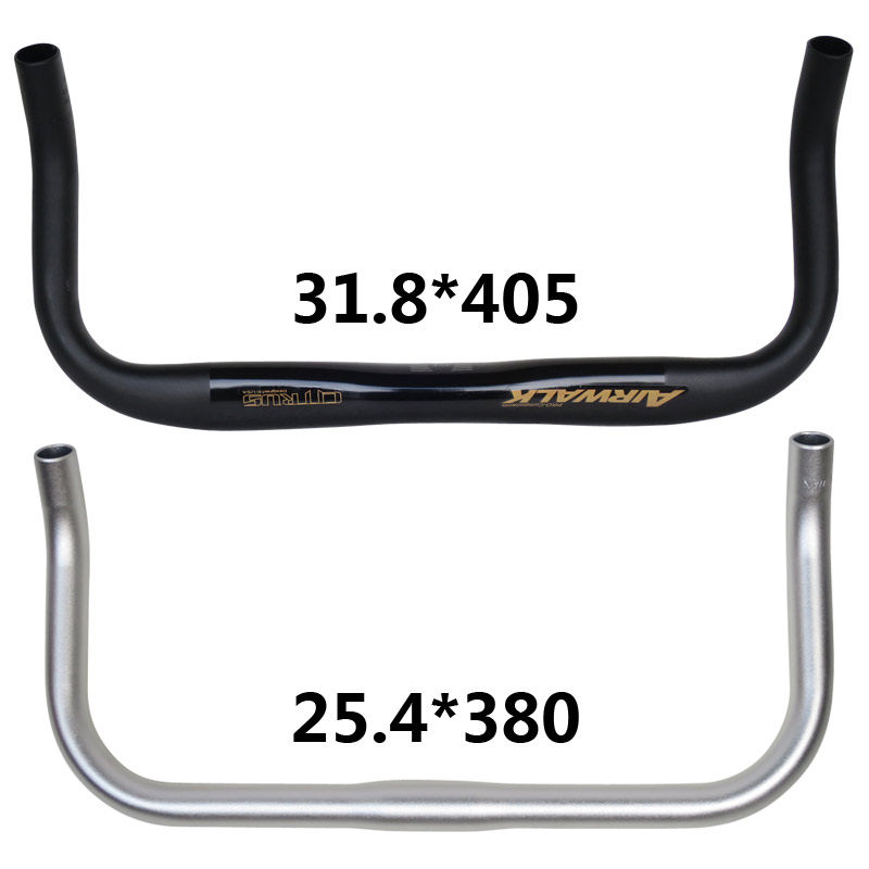 MID铝合金 羊角把牛角把小弯把25.4钢管车死飞单速车自行车折叠车